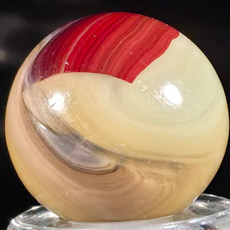 Akro Rare Chocolate Oxblood Patch W/Green .73 Mint