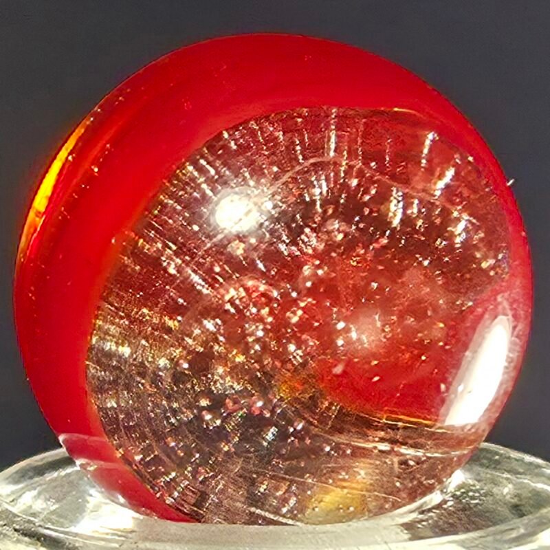 Akro Red Snake HTF .63 Gem Mint