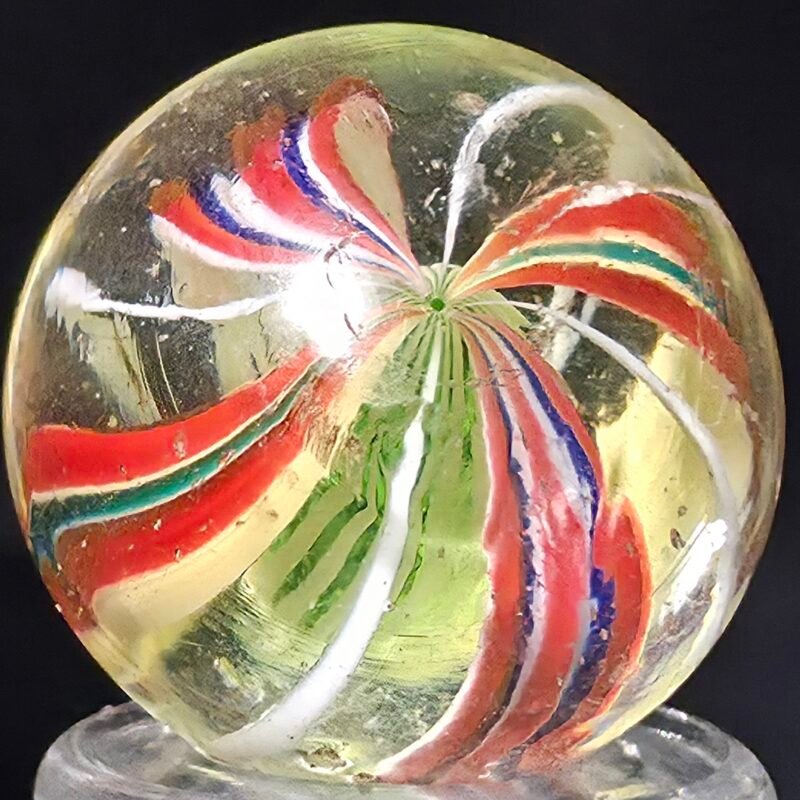 German Green Jelly Core Swirl Wild! .82 M(-) 9.5