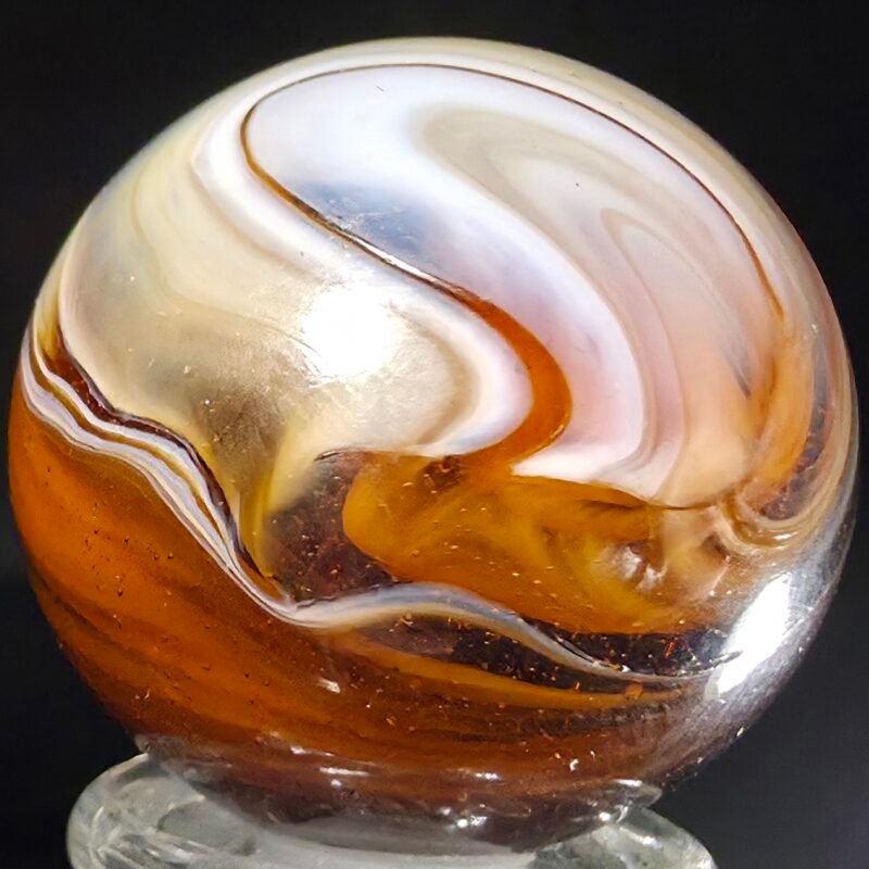 Mfc Large Slag 1.04 Inch Dark Amber 9 Mint