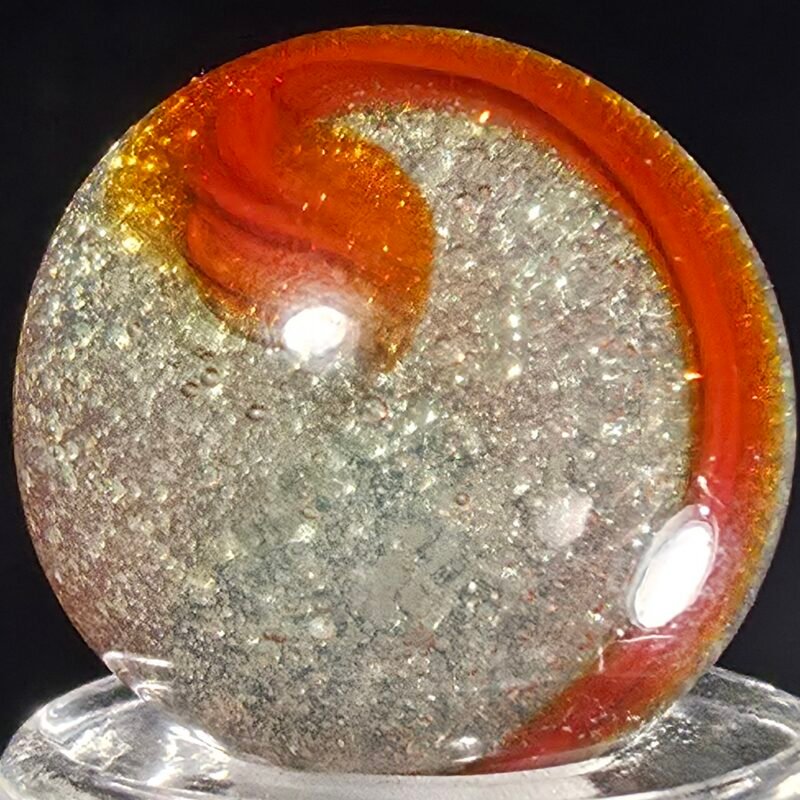 Akro Oxblood & Red Snake .72 Mint 9.6 RARE