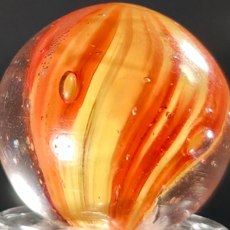 German Shrunken Onion W/ Faceted Pontil .77 Gem Mint 9.8