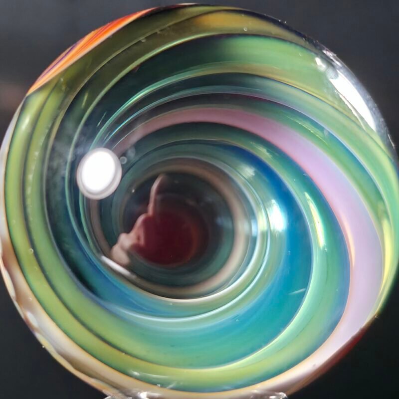 M Gong Signed Marble Vortex 1.6in