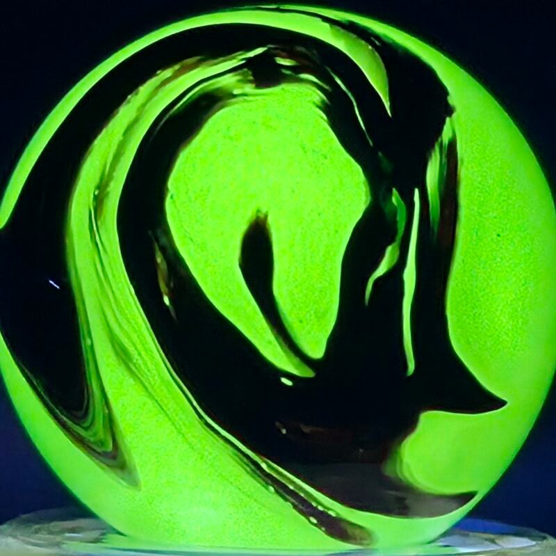 Akro Lemonade Oxblood Premium .77 Gem Mint 9.9