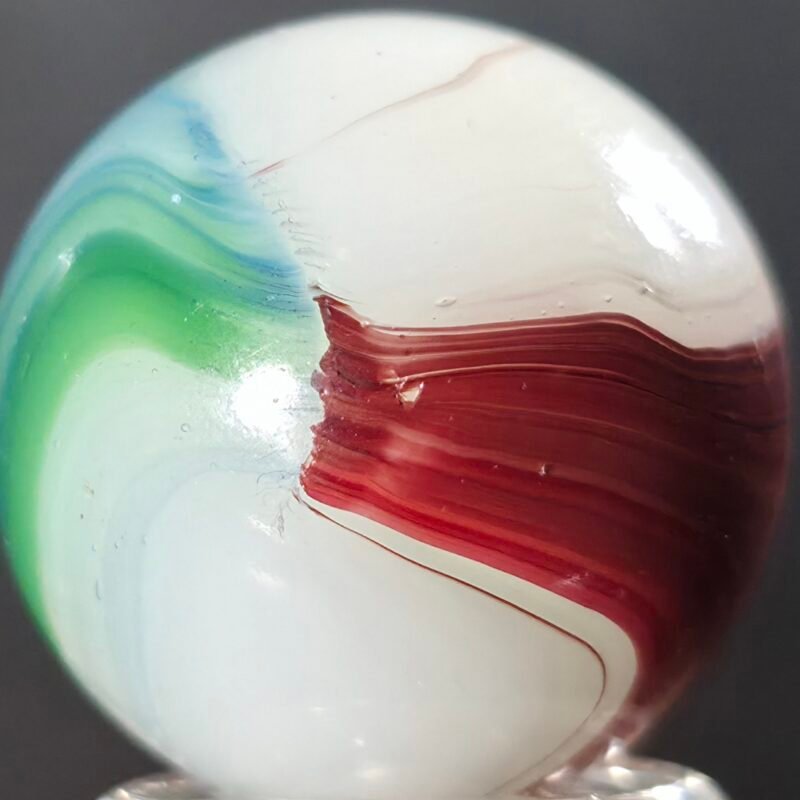 Akro Oxblood Patch Boulder 1.02in Mint(-) 9.4