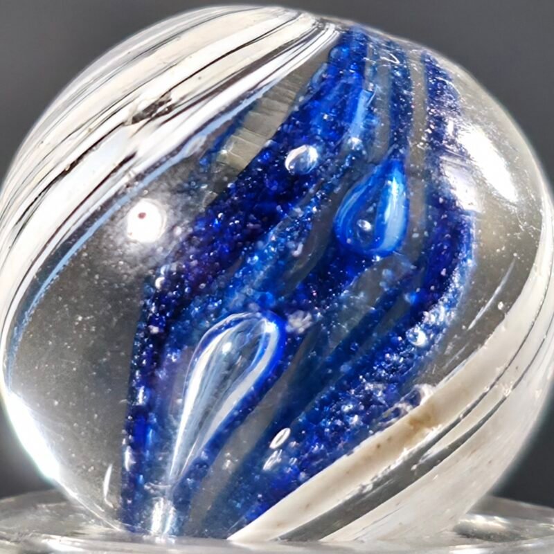 German 2 Paneled Submarine W/ Blue Jelly Strands .70 Mint 9.5