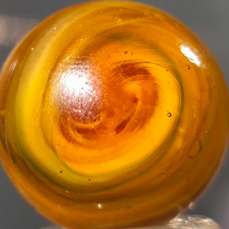MFC Amber Slag W/ Green! Great 9 1in Mint(-) 9.4