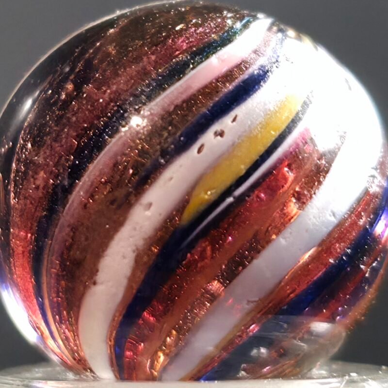 German Banded Amethyst Ghost Core .75 Mint(-) 9.4