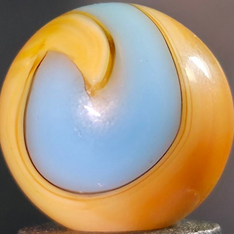 Akro VHTF Prize Name Peach/Baby Blue .54 Gem Mint 9.8