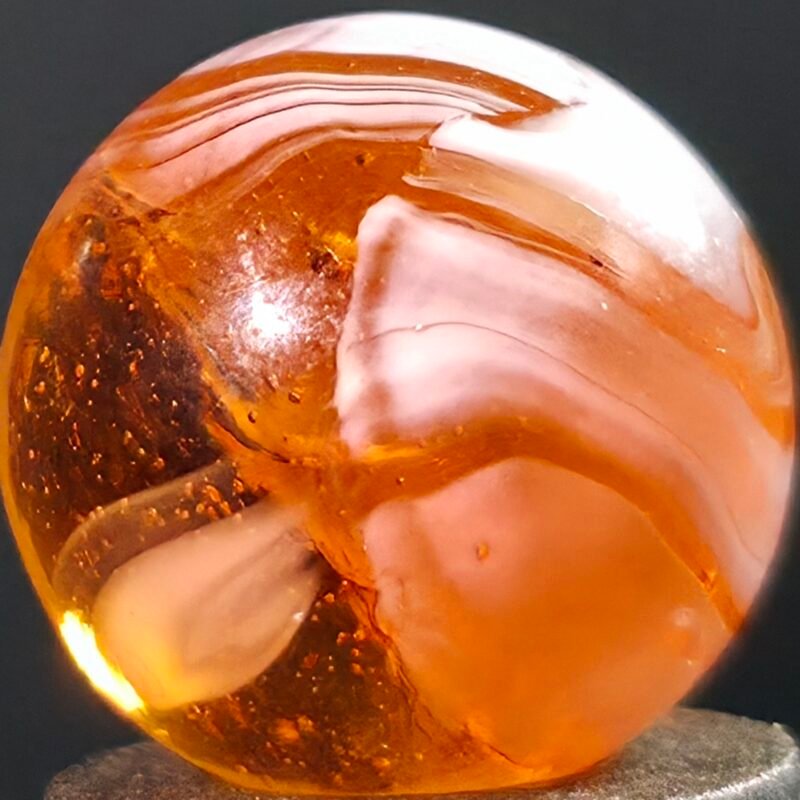 Christensen VHTF Peach Slag .52 Gem Mint 9.8