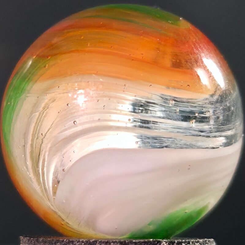 Akro Green/Orange Popeye .62 Gem Mint 9.9