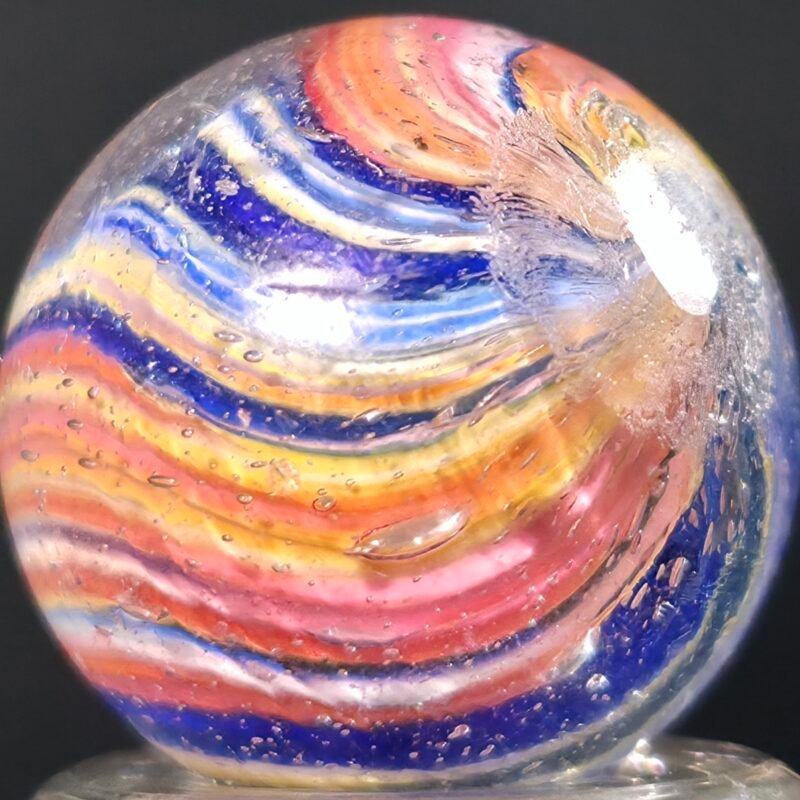 German Colorful Shrunken Onion Faceted .82 Mint 9.6