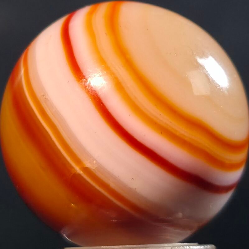 Hand Faceted Bullseye Agate .95 Mint 9.7