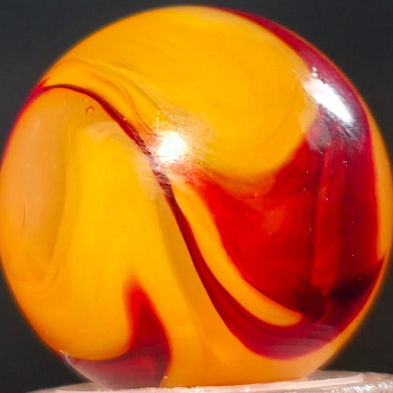 Akro Orange Egg Yolk Oxblood .65 Mint 9.6